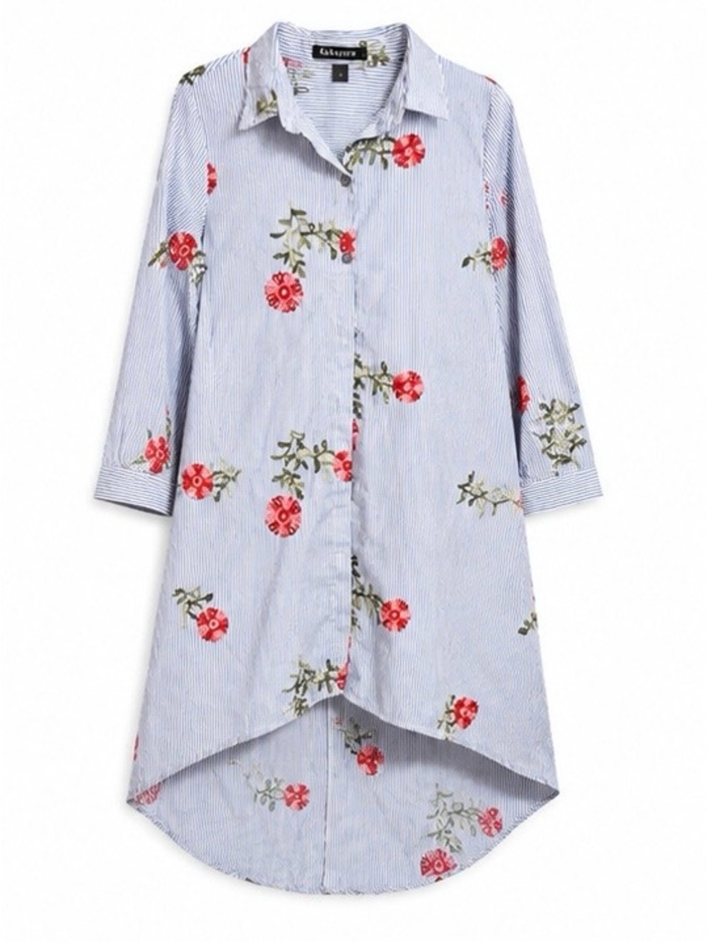 Light Blue Striped Button Up